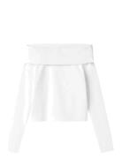 Nlfnove Ls Offshoulder Top LMTD White