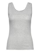 Slim Ribbed Tank Top GANT Grey