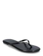 Biamexico Flip Flop Faux Leather Bianco Black