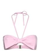 Beau Bow Front Bandeau Seafolly Pink
