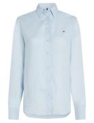 Ess Linen Relaxed Shirt Tommy Hilfiger Blue