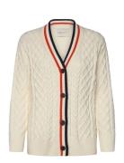 Contrast Cable Cardigan GANT Cream