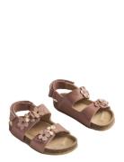 Sandal Clare Flower Wheat Pink