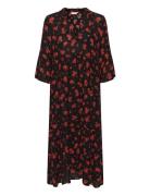 Kaamber Long Layer Dress Printed Kaffe Black