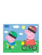 Peppa Pig Frame Cardboard Puzzle - Biking Barbo Toys Patterned