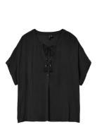 Vmbente Ss Wide Top Wvn Ga Vero Moda Black