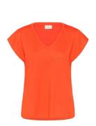 Kalise T-Shirt Kaffe Orange