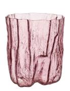 Crackle Vase Kosta Boda Pink