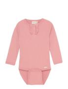 Body Ls Rib Minymo Pink