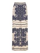 Bella Satin Look Palazzo Pants Malina Blue