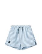 Aiden Seersucker Board Shorts Liewood Blue
