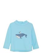 Baby T-Shirt L/S W Application Color Kids Blue