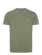 Slim Sunfaded Ss Pique T-Shirt GANT Khaki