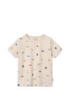 Apia Printed Shortsleeve T-Shirt Liewood Beige