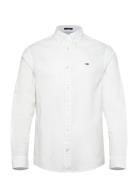 Tjm Reg Linen Blend Ls Shirt Ext Tommy Jeans White