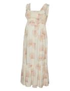 Mlshell Strap Wo Midi Dress Mamalicious Cream
