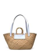 Willow Straw Bag Malina Beige
