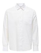 Onscaiden Life Reg Ls 1 Pkt Shirt Noos ONLY & SONS White