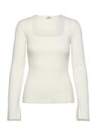 Corinne Knitted Top Twist & Tango White