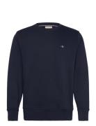 Shield Logo Cneck GANT Navy
