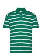 Striped Ss Polo GANT Green