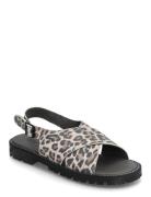 Sandals - Flat - Open Toe - Op ANGULUS Patterned