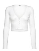 Alice Stenlöf Cropped Rib Cardigan Björn Borg White