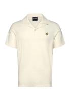 Linen Revere Collar Polo Shirt Lyle & Scott Cream