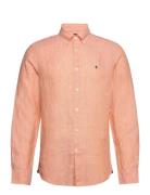 Douglas Linen Shirt-Classic Fit Morris Orange