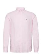 Douglas Linen Shirt-Classic Fit Morris Pink