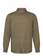 Mmgtheo Linen Shirt Mos Mosh Gallery Khaki