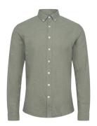 Linen/Cotton Shirt L/S Lindbergh Green