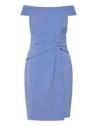 Plshd Crepe-Cocktail Dress Lauren Ralph Lauren Blue