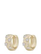 Jen St Wide Ring Ear G/Clear - SNÖ Of Sweden Gold