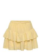 Broderie Anglaise Frill Skirt Bubbleroom Yellow