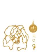 Zodiac Coin Pendant And Chain Set, Libra Me & My Box Gold