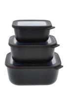 Rekt. Skålesæt M.låg Cirqula Høj 3 Stk. Mepal Black