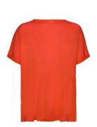 Over D Linen T-Shirt Mango Orange