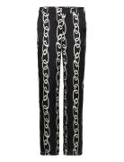Chain Print Trousers Mango Black