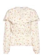 Flounce Blouse Bubbleroom Cream