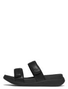 F-Mode Go Adjustable Flatform Two-Bar Slides FitFlop Black