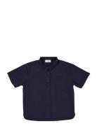 Poplin Ss Shirt Copenhagen Colors Navy
