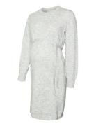 Mlnewanne L/S Abk Knit Dress A. Noos Mamalicious Grey