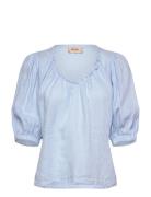 Mmtaissa Linen Blouse MOS MOSH Blue