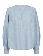 Mmyen Sina Lace Blouse MOS MOSH Blue