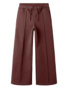 Nkfkarlie Wide Pant Swe Bru Name It Burgundy