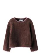 Nmfkirsten Ls Knit Name It Burgundy