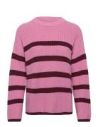 Slfbloomie Ls Knit O-Neck Noos Selected Pink