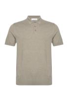 Slhberg Ss Knit Polo Noos Selected Khaki