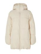 Slffraya Puffer Jacket B Selected Beige